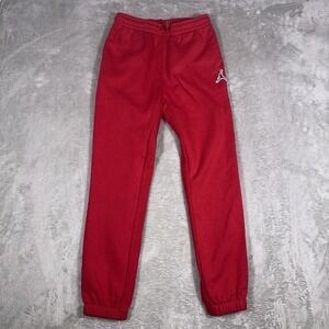 Nike Jordan Warm Up Pants  Joggers  L  12-13 Yrs Gym Red B-ball